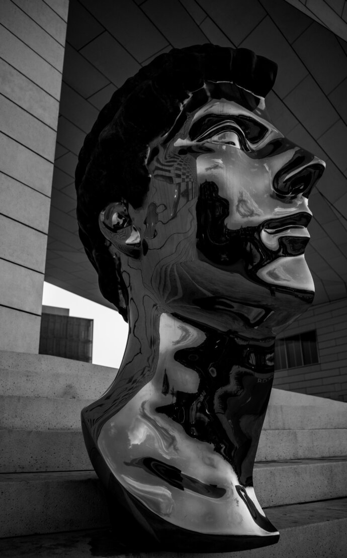 Statue demi-visage, Bordeaux - SONY A7 IV